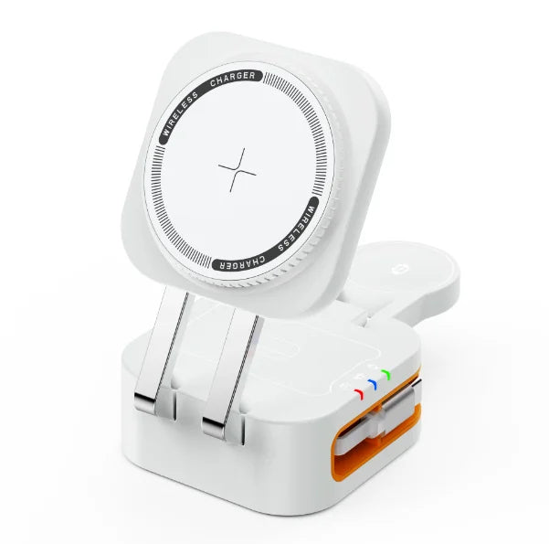Magnetic 3-in-1 Wireless Charger – Smart Power, Simplified
