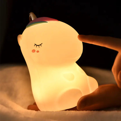 Creative USB Rechargeable Colorful Unicorn Night Light