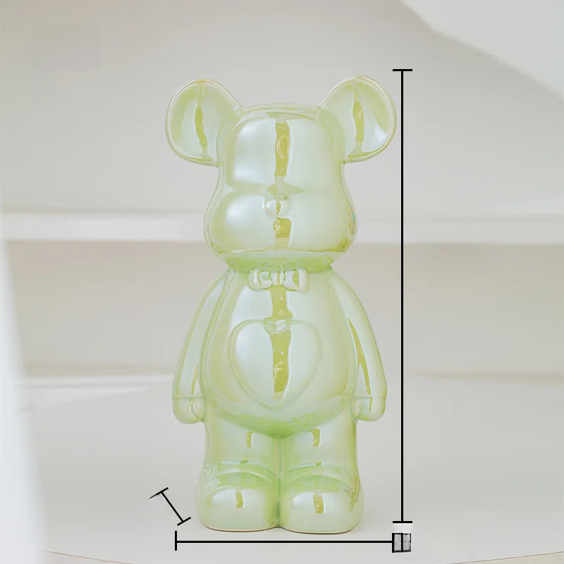 Aesthetic Bear Brick Ceramic Statue – Art Meets Whimsy