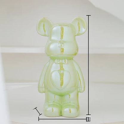 Aesthetic Bear Brick Ceramic Statue – Art Meets Whimsy