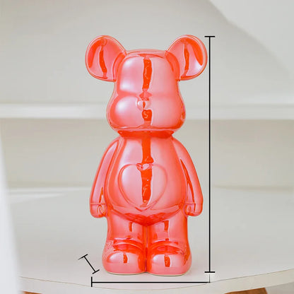 Aesthetic Bear Brick Ceramic Statue – Art Meets Whimsy