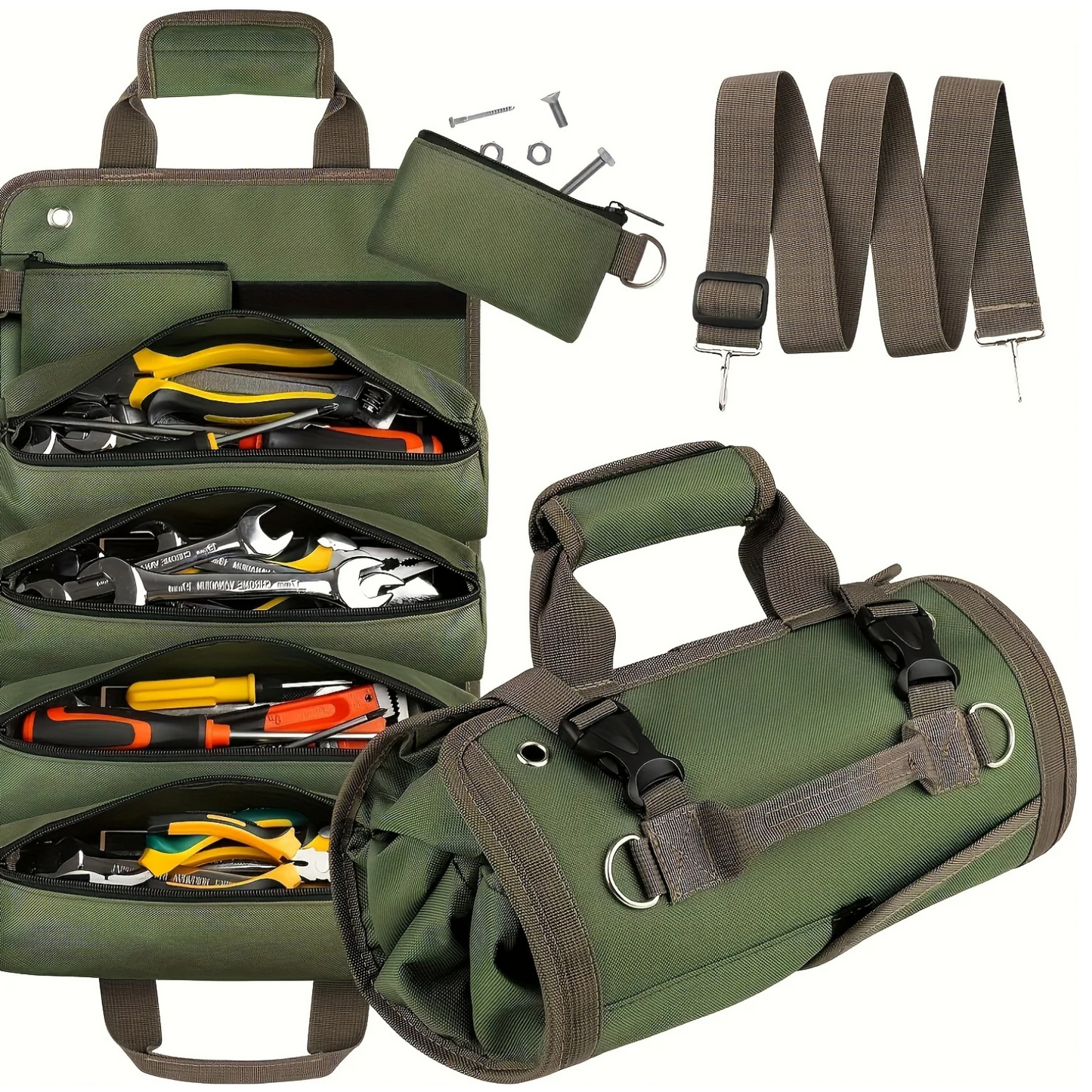 Organize & Carry Your Tools Anywhere – Heavy-Duty Roll-Up Bag