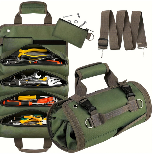 Organize & Carry Your Tools Anywhere – Heavy-Duty Roll-Up Bag