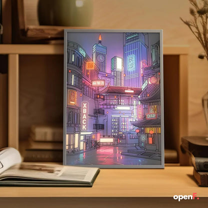 Anime Meets Art – Breathtaking LED City Night Views