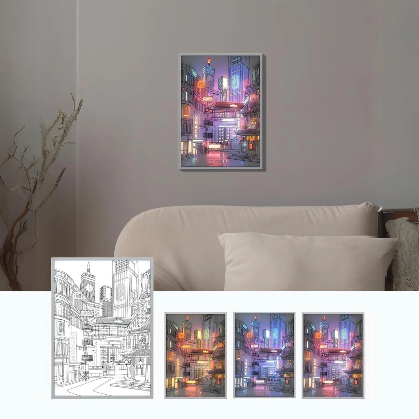 Anime Meets Art – Breathtaking LED City Night Views