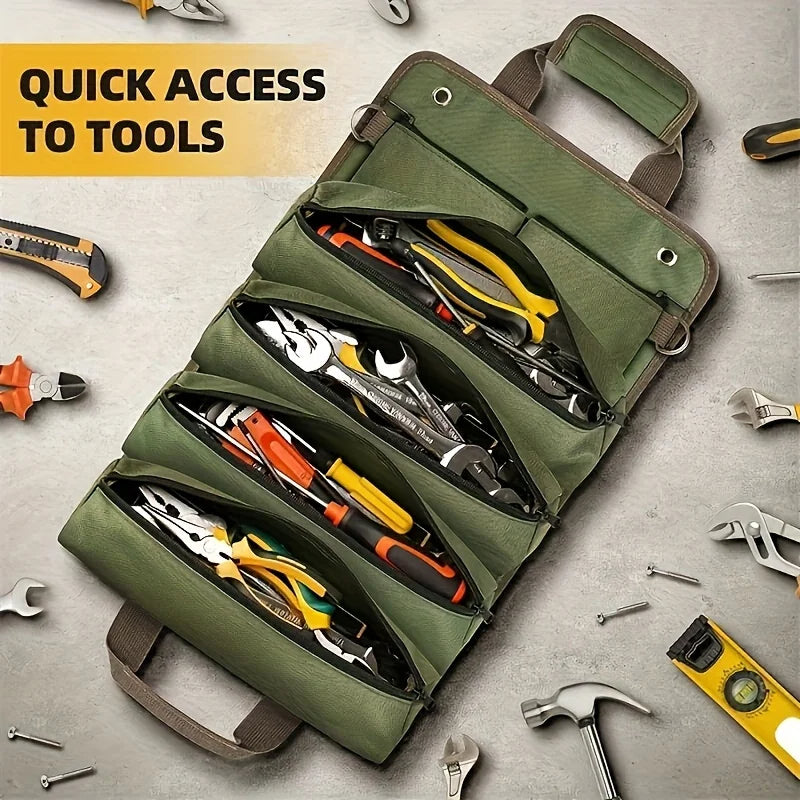 Organize & Carry Your Tools Anywhere – Heavy-Duty Roll-Up Bag