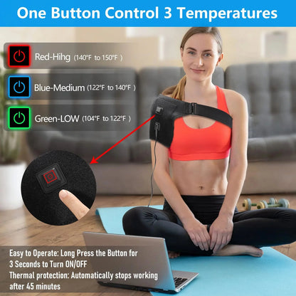 Heated Shoulder Brace – Smart Relief, Fast Recovery