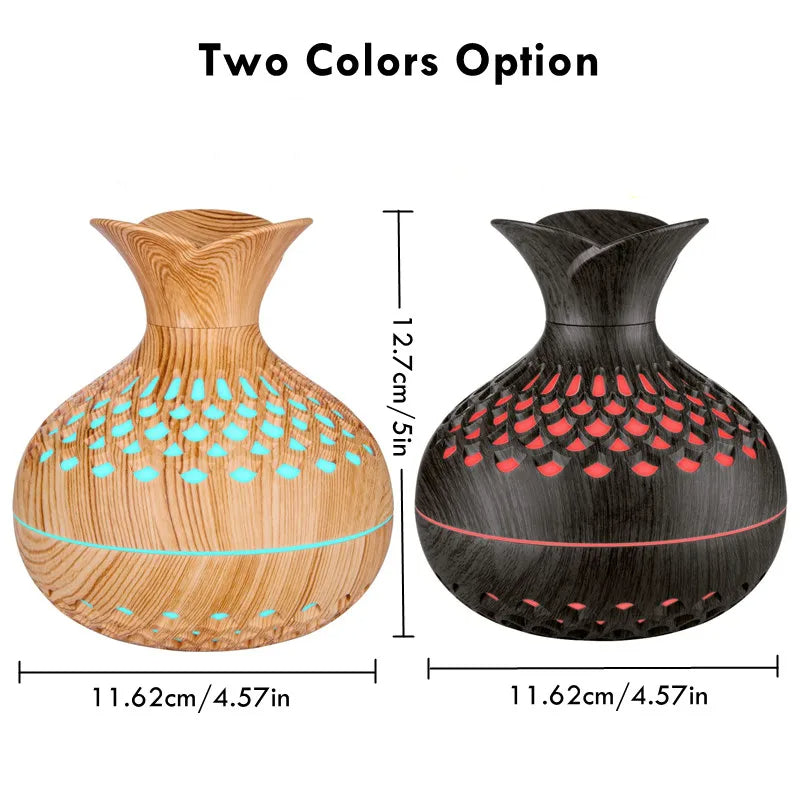 Breathe Easy – Stylish Wooden 300ml Air Humidifier