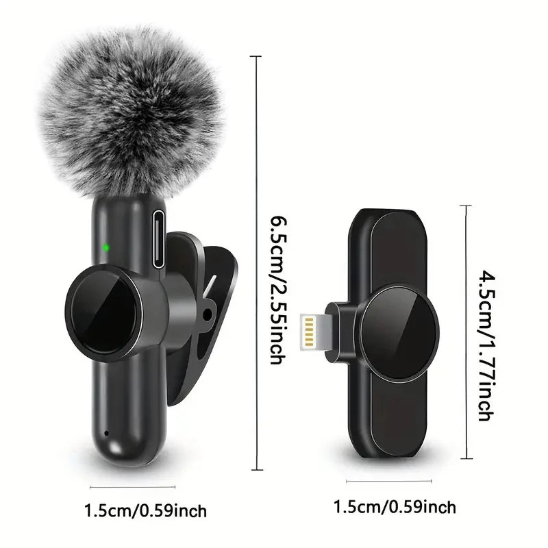 Clear, Crisp Sound – Wireless Lavalier Microphone