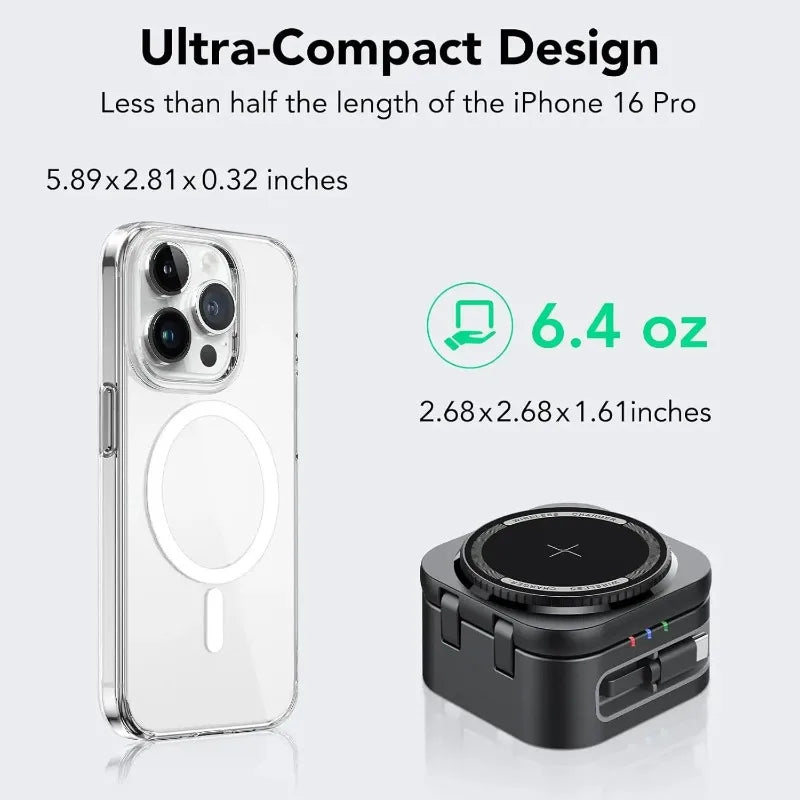 Magnetic 3-in-1 Wireless Charger – Smart Power, Simplified