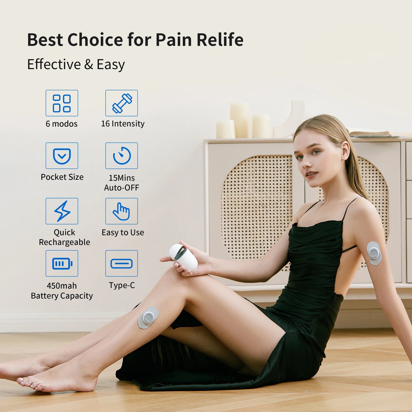 Portable Pulse EMS Massager – Relief, Anytime, Anywhere
