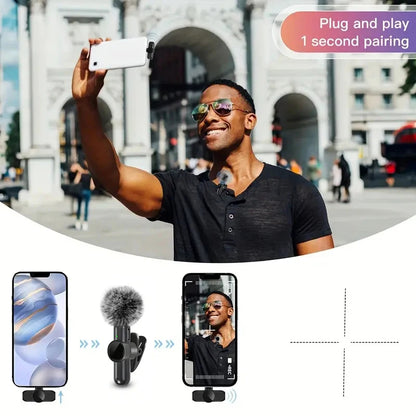Clear, Crisp Sound – Wireless Lavalier Microphone