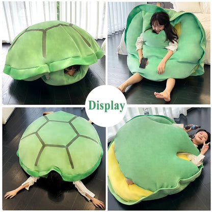 Wearable Turtle Shell Plush Pillow – Cozy Meets Cute