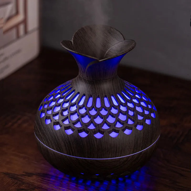 Breathe Easy – Stylish Wooden 300ml Air Humidifier
