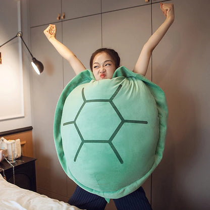 Wearable Turtle Shell Plush Pillow – Cozy Meets Cute