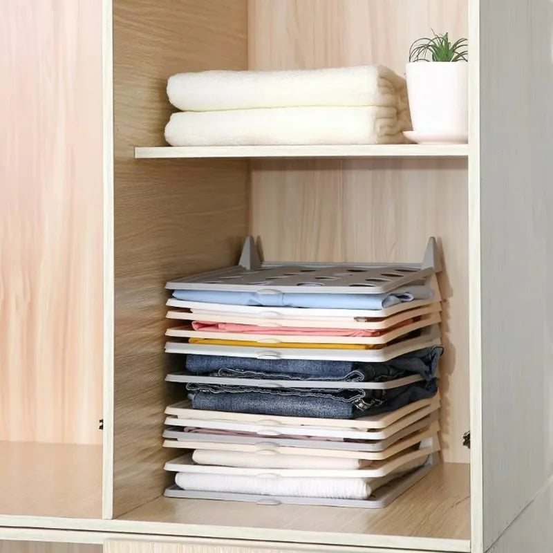 Stackable Clothes Organizer Board – Fold Smarter