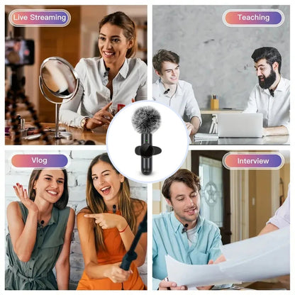 Clear, Crisp Sound – Wireless Lavalier Microphone
