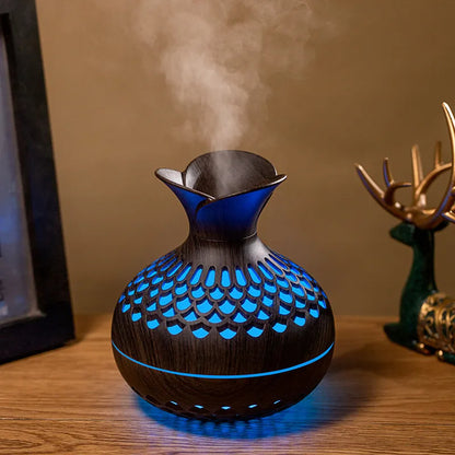 Breathe Easy – Stylish Wooden 300ml Air Humidifier