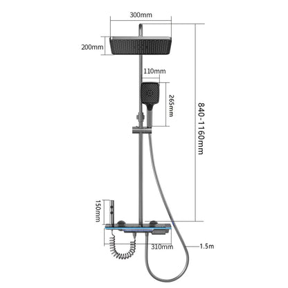 Luxury Shower Thermostat System Set