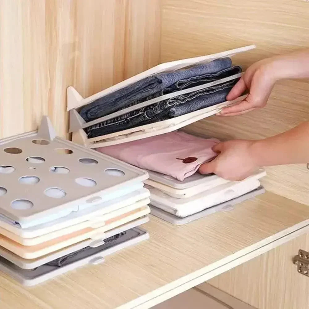 Stackable Clothes Organizer Board – Fold Smarter