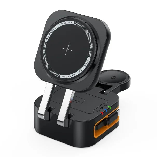 Magnetic 3-in-1 Wireless Charger – Smart Power, Simplified