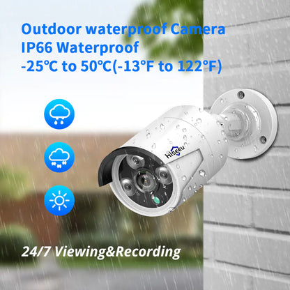 Hiseeu Outdoor POE Wired 3MP IP Surveillance Camera