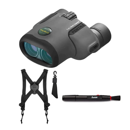 Pentax Papilio II 8.5x21 Porro Prism Binoculars Bundle
