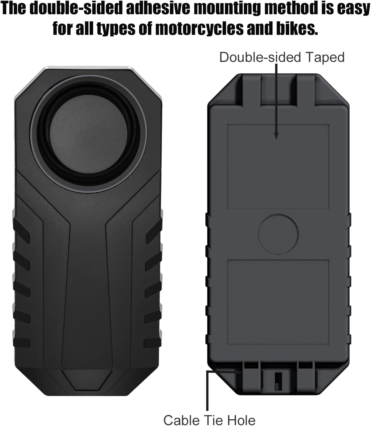Bicycle Alarms, Bike Alarm, Mobility Scooter Alarms, anti Theft Vibration Alarm for E-Bike Motorcycle Bicycle Tricycle Car E-Scooter Vehicles Door Window, 113Db Super Loud IP65 Waterproof